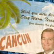 Ted Cruz en Cancún Mexico durante helada de Texas letter